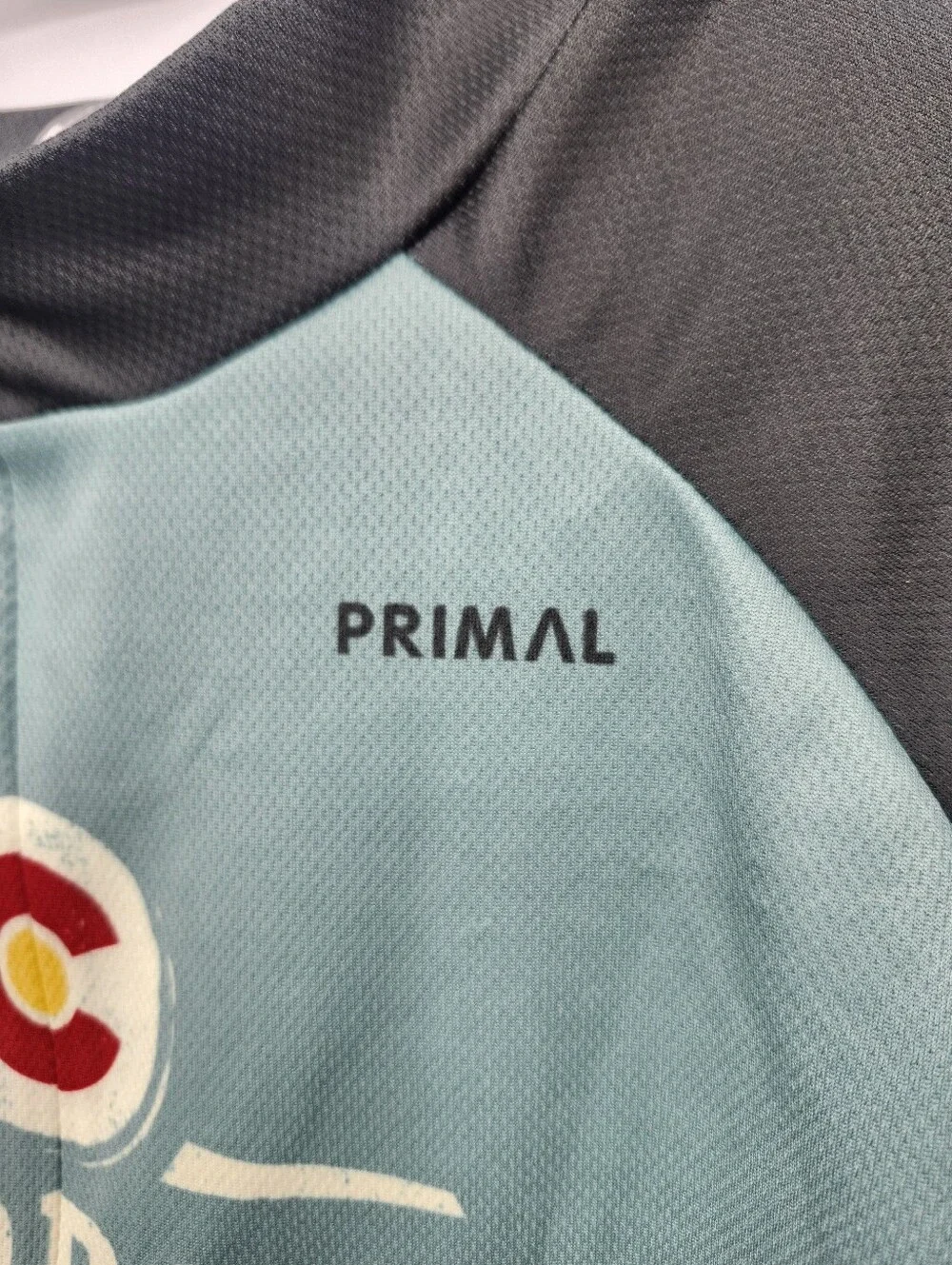 Primal 3/4 Zip Cycling Jersey Colorado Native Lager men's SZ L